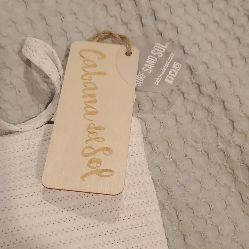 Cabana Del Sol Swim Top Size L (#11)